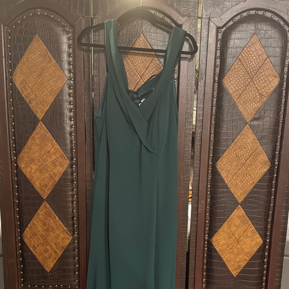 Chic Teal Sleeveless Maxi Dress